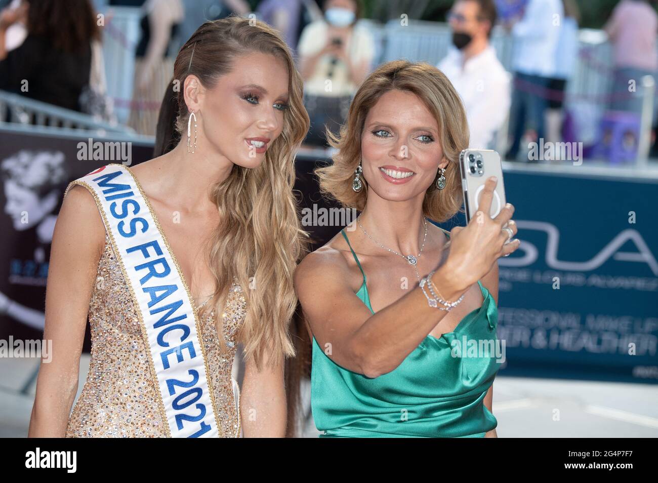 Amandine Petit and Sylvie Tellier attend the closing ceremony of the
