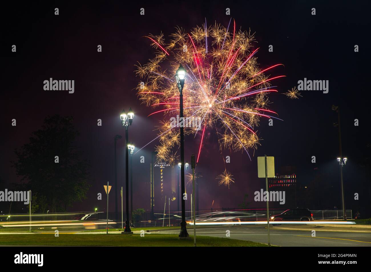 Grand Fireworks on Canada in downtown Halifax, Nova Scotia, Canada