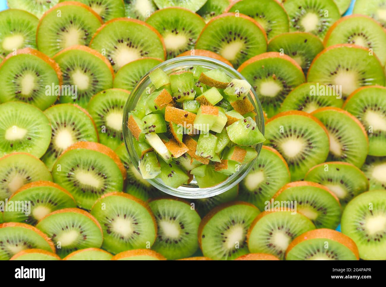 Kiwi top view hi-res stock photography and images - Alamy