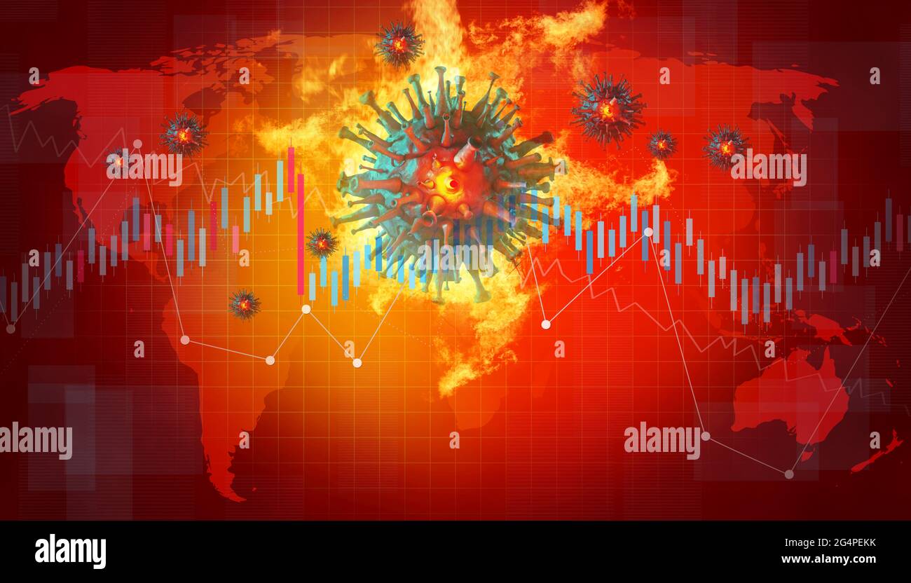 World economy and corona virus concept. The impact of coronavirus on ...