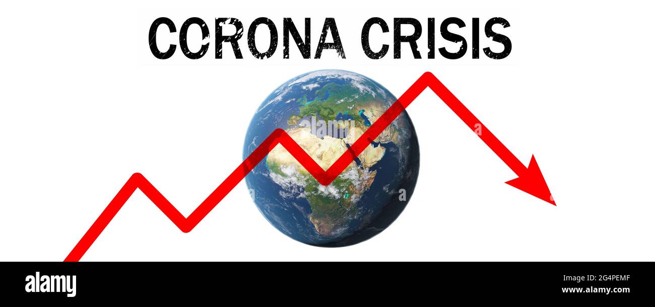 World economy and corona virus concept. The impact of coronavirus on ...