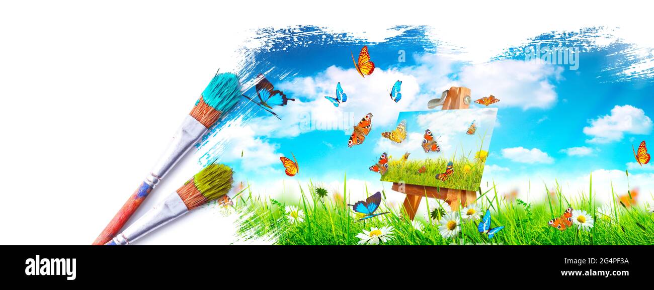 Concept of creating art. Creativity and imagination Stock Photo - Alamy