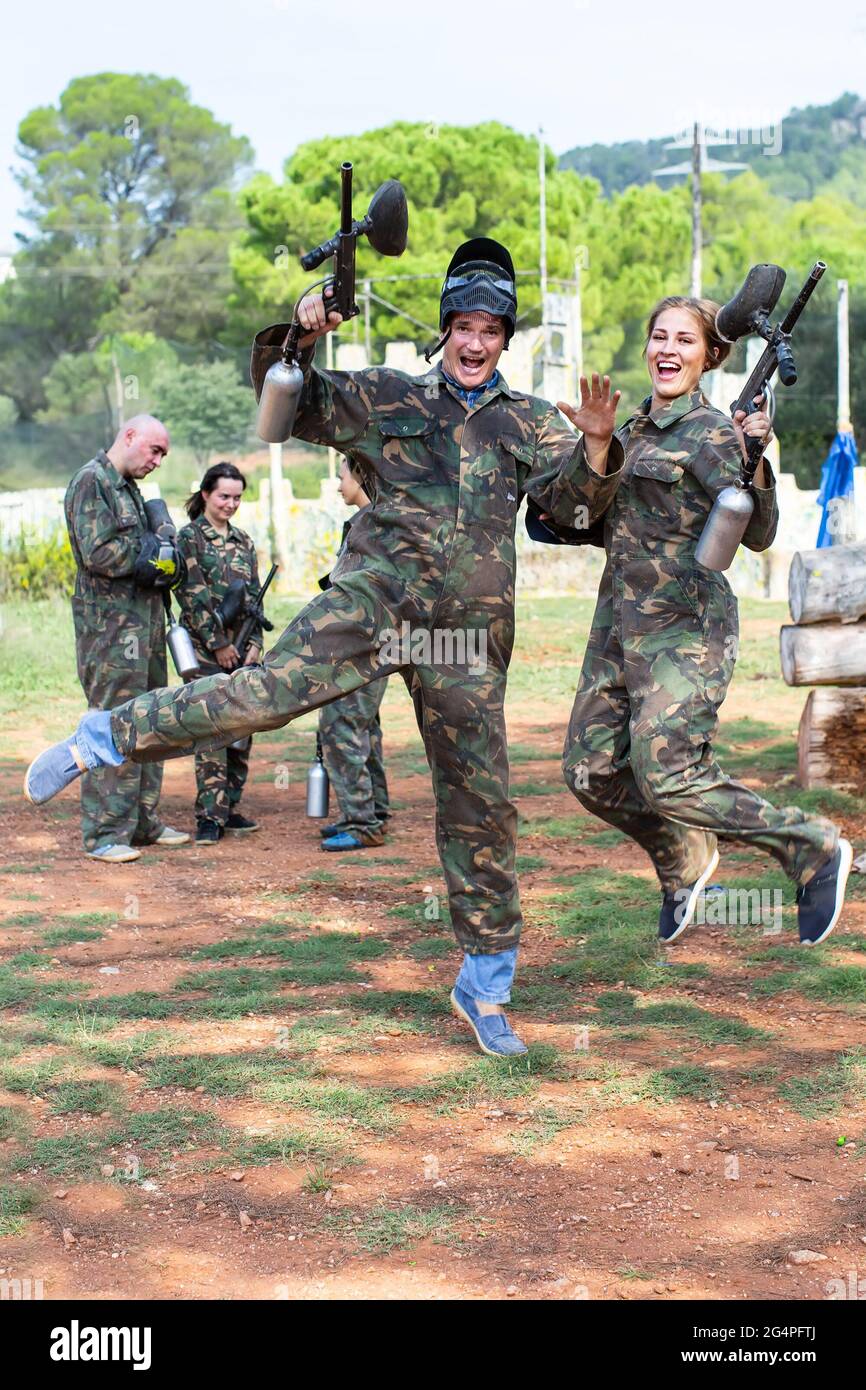 Paintball gear hires stock photography and images Alamy