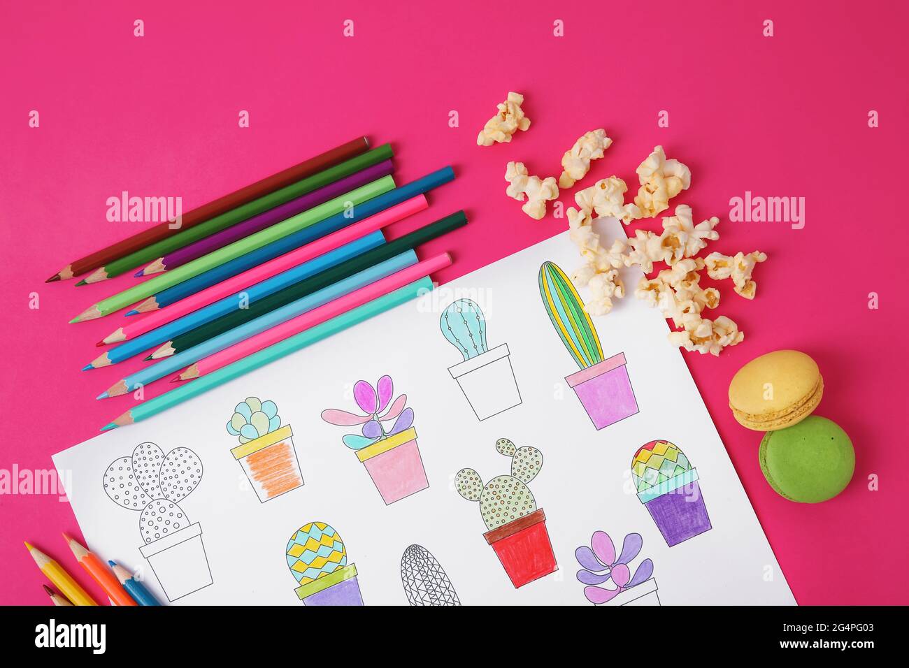 Coloring book pencils nobody hi-res stock photography and images - Alamy