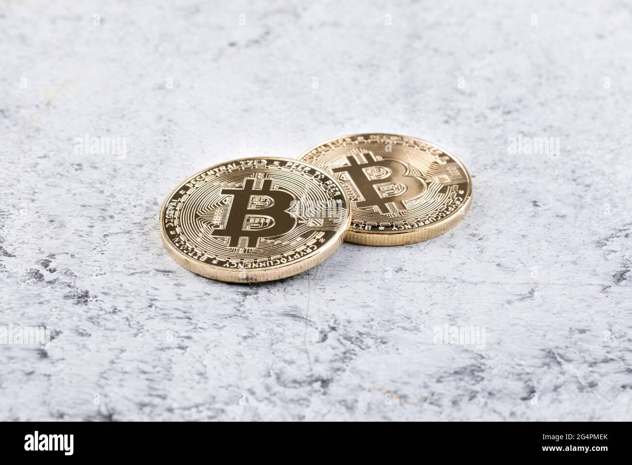 piled, spread bitcoin object, cryptocurrency concept Stock Photo - Alamy