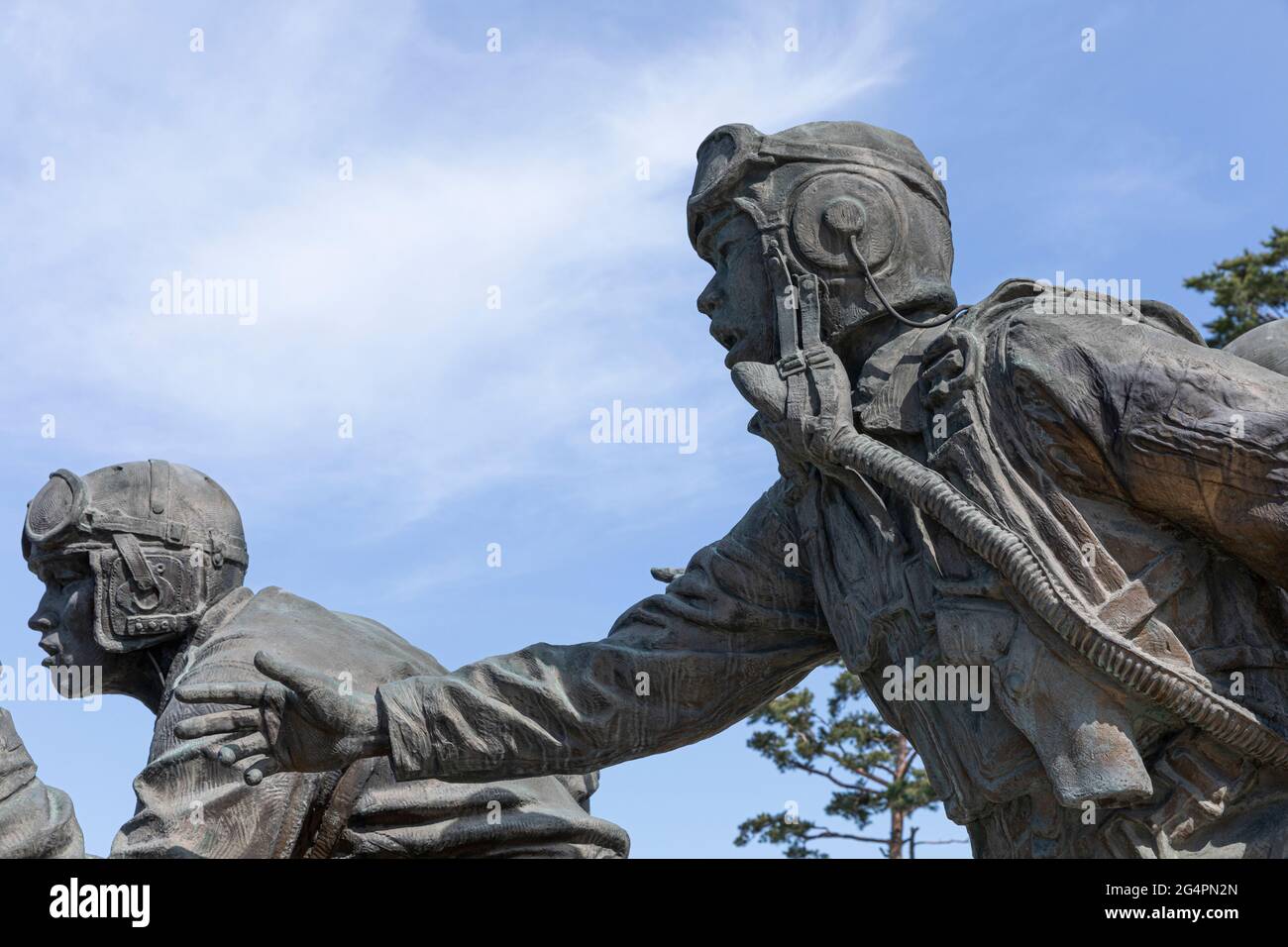 Korean war memorial statue Stock Photo Alamy