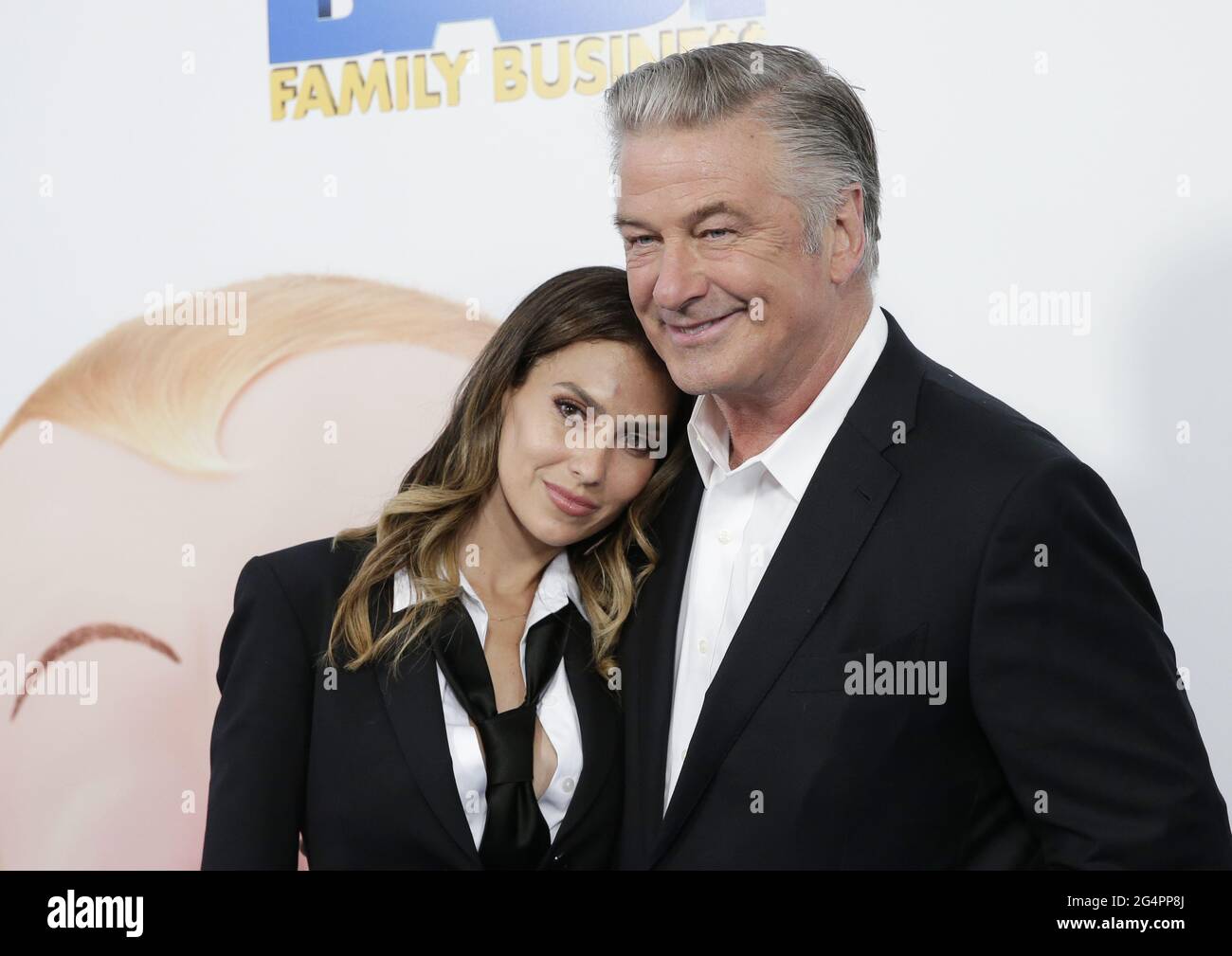 New York, United States. 22nd June, 2021. Alec Baldwin and Hilaria Baldwin arrive on the red carpet at the World Premiere of DreamWorks Animation's 'The Boss Baby: Family Business' at SVA Theater in New York City on Tuesday, June 22, 2021. Photo by John Angelillo/UPI Credit: UPI/Alamy Live News Stock Photo