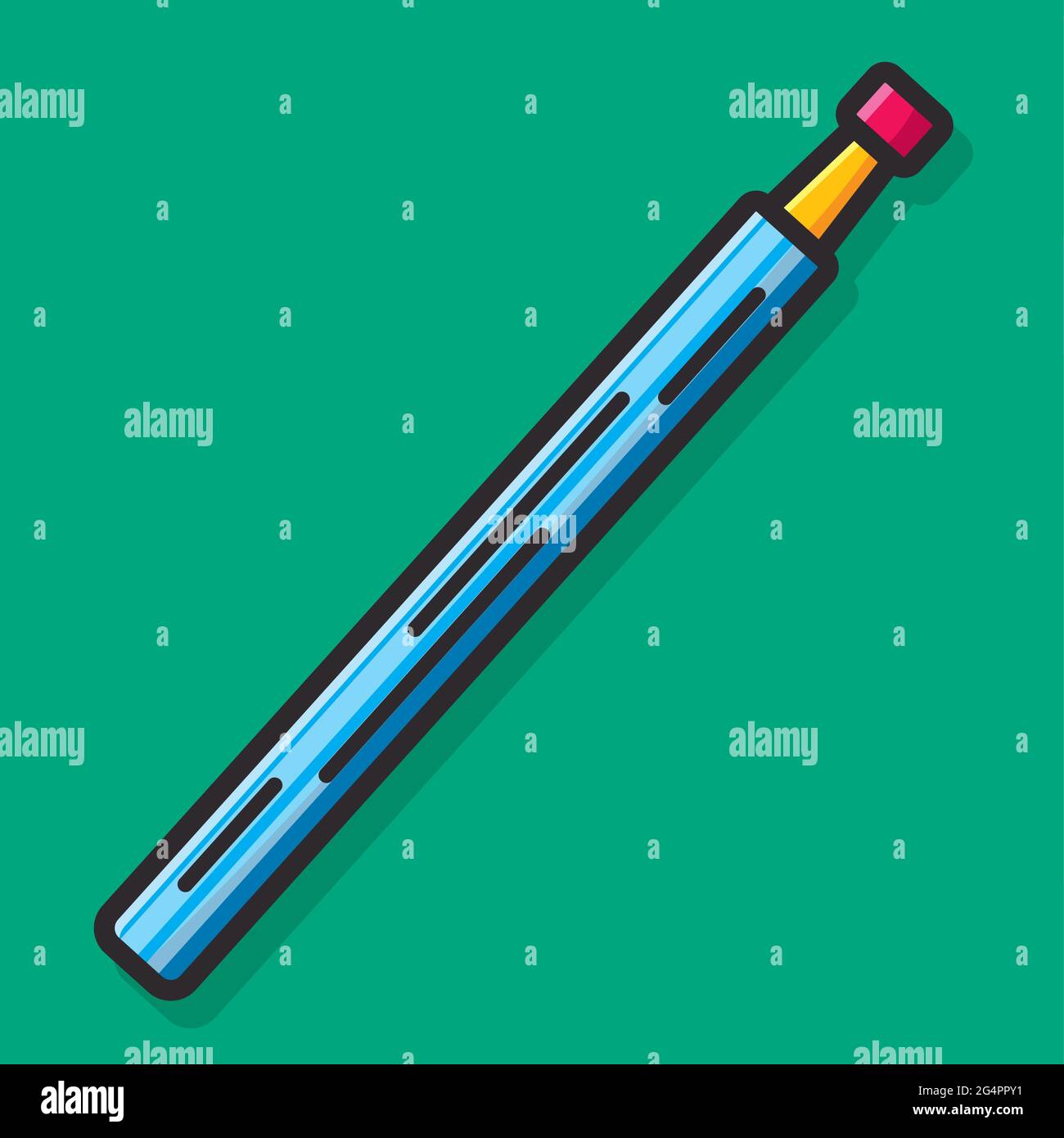electronic cigarette vector illustration in flat style Stock Vector