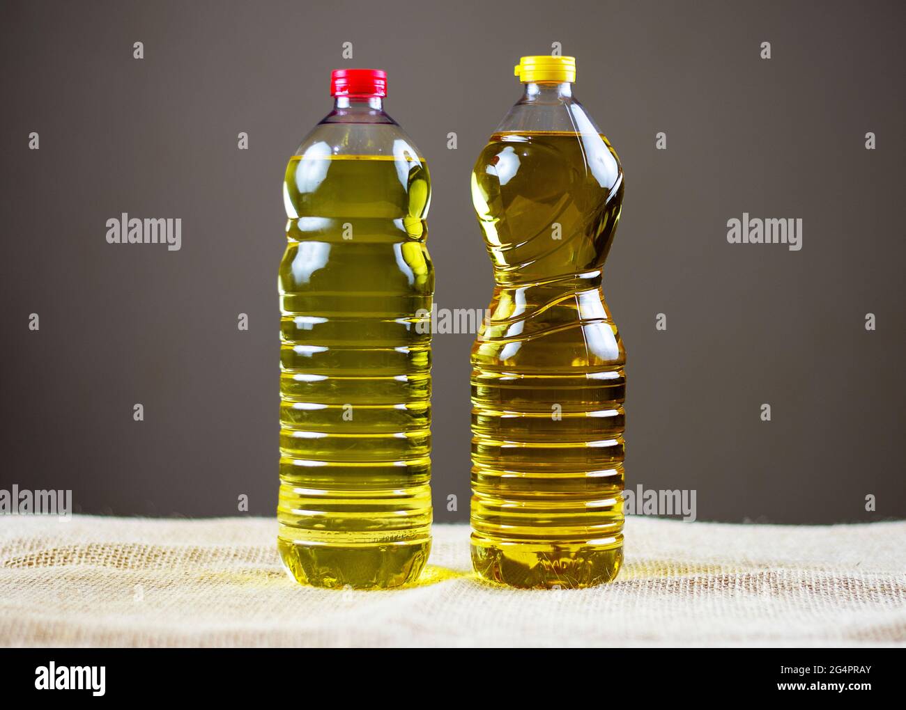 Soybean vegetable oil in plastic packaging for use in residential