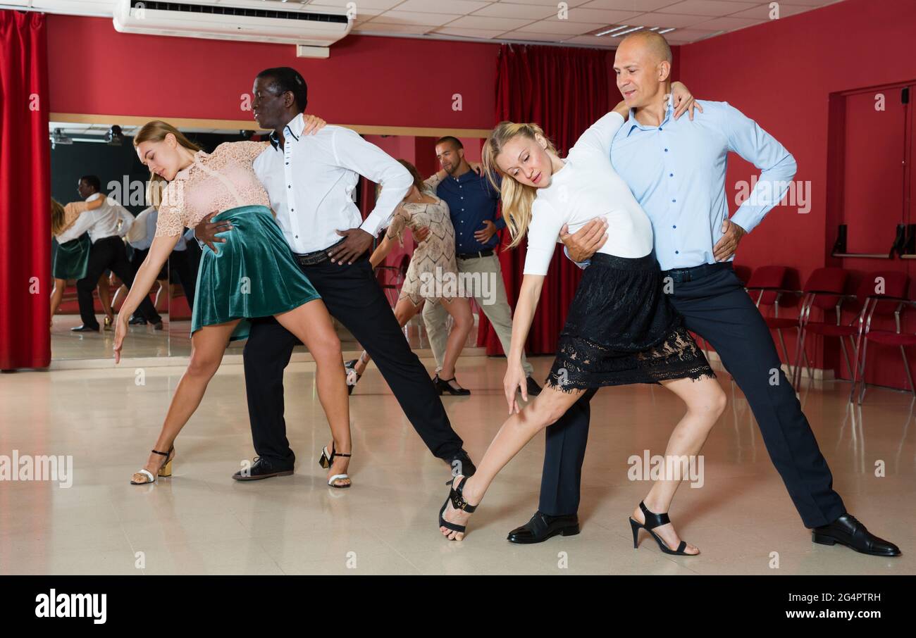 People practicing samba Stock Photo