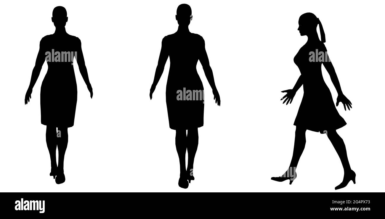Woman Silhouette Walking