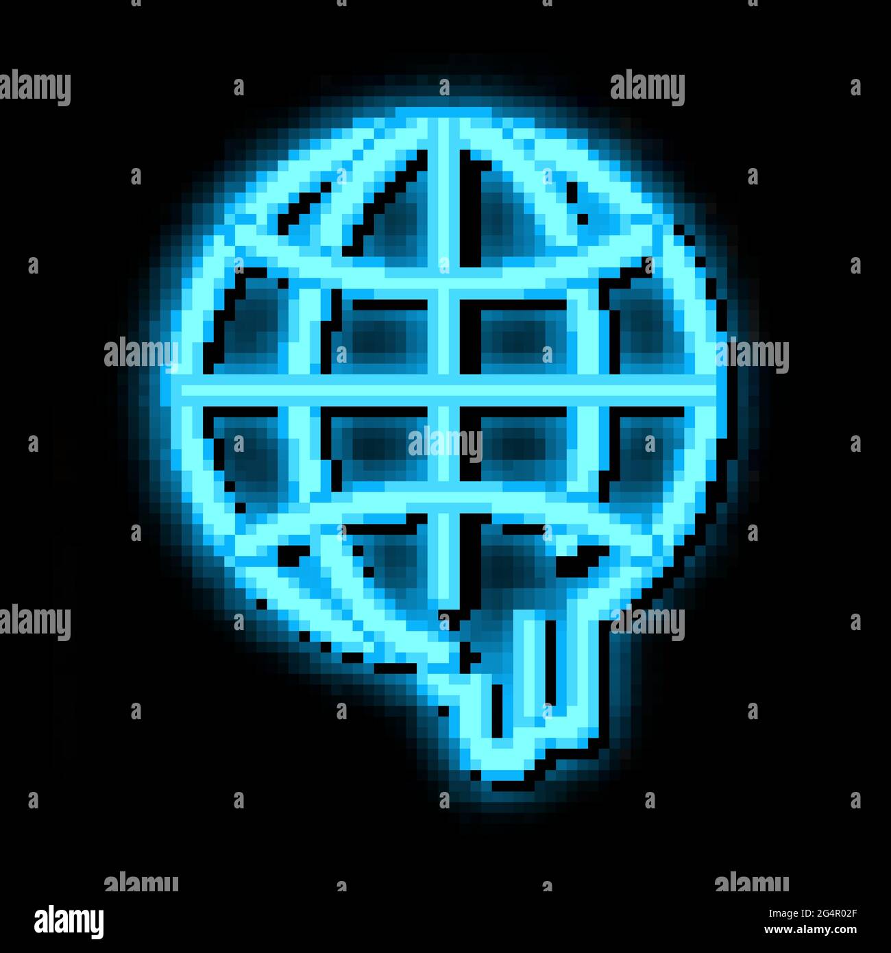 global warming neon glow icon illustration Stock Vector