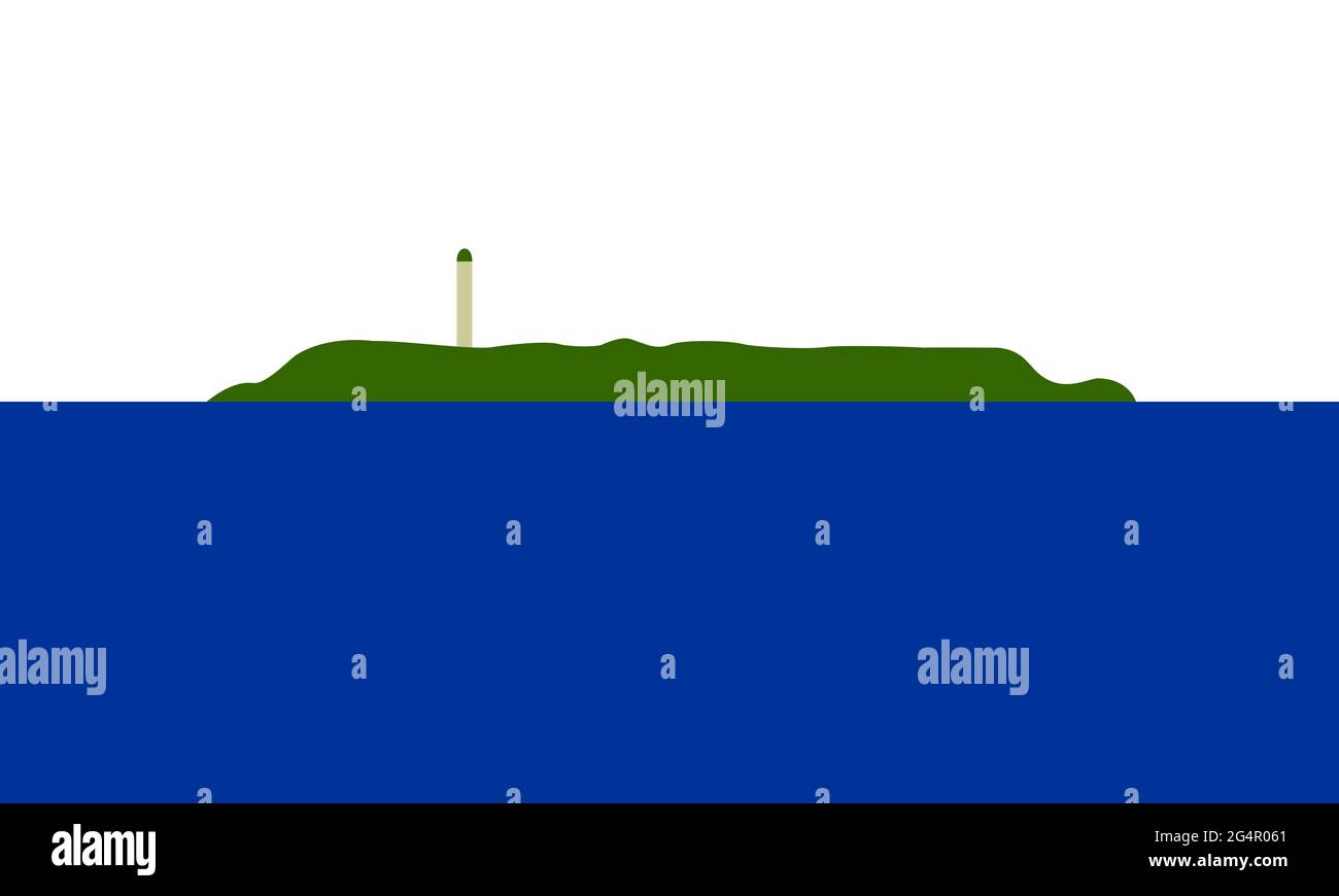 Navasse Navassa Island flag in real proportions and colors, vector image Stock ...