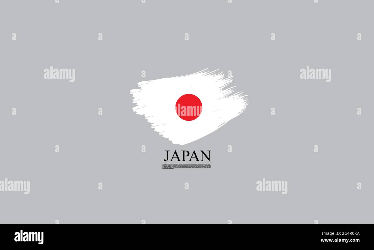 Japan flag hand Stock Vector Images Alamy