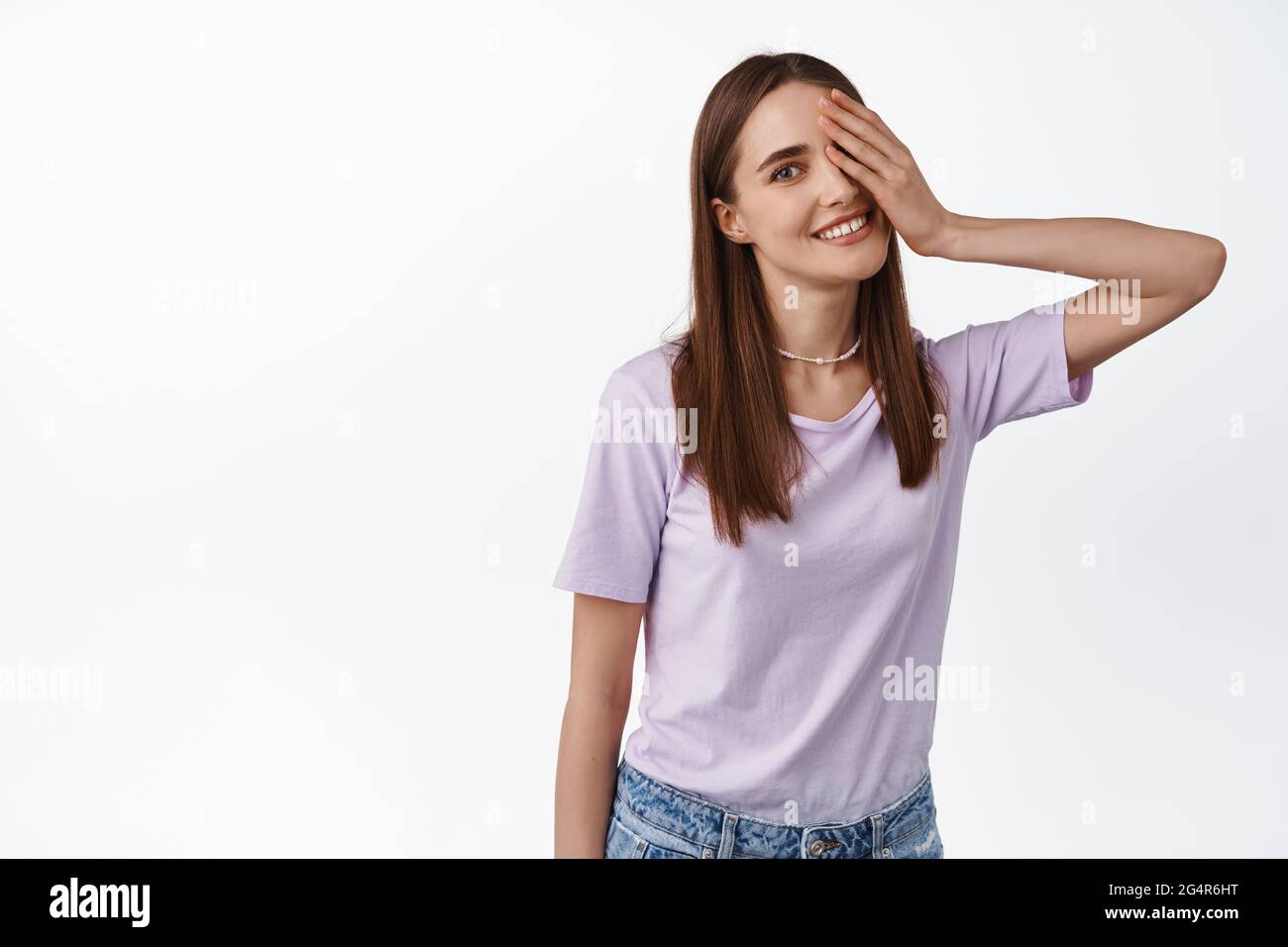 Female model beautiful face cover hi-res stock photography and images ...