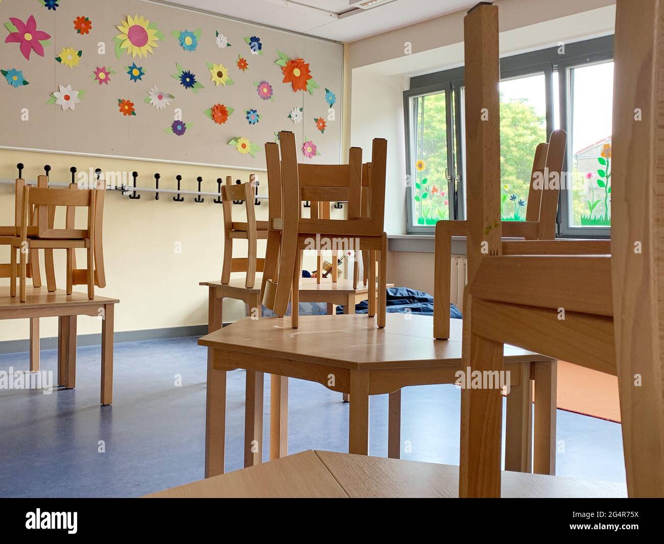 Berlin, Germany. 22nd June, 2021. In the after-school room of an ...