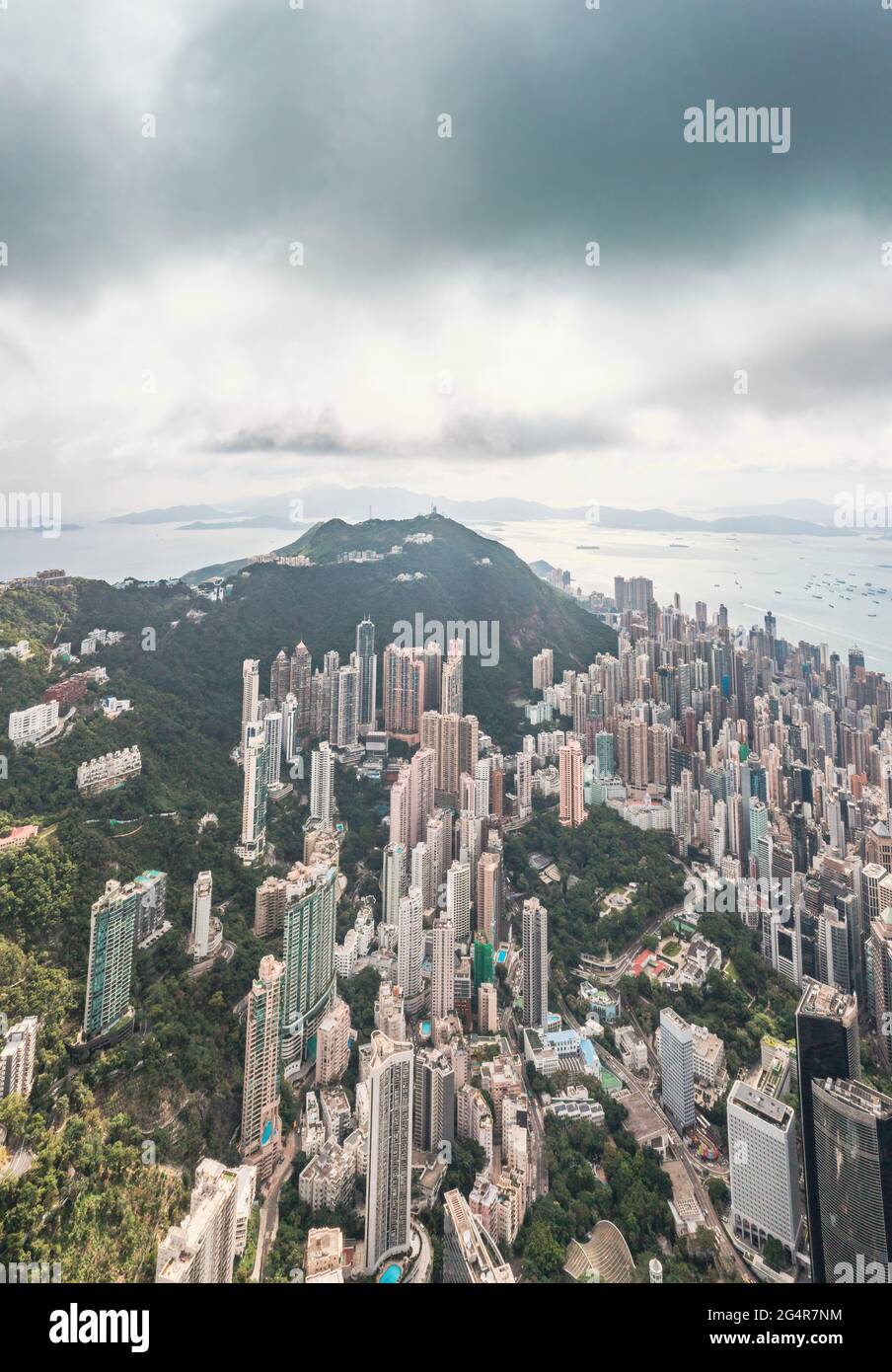 cityscape of highrise buildings in Hong Kong Stock Photo - Alamy