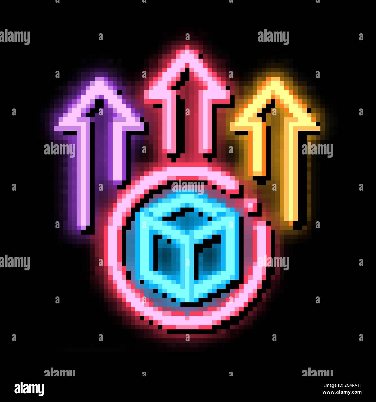 sending parcel neon glow icon illustration Stock Vector Image & Art - Alamy