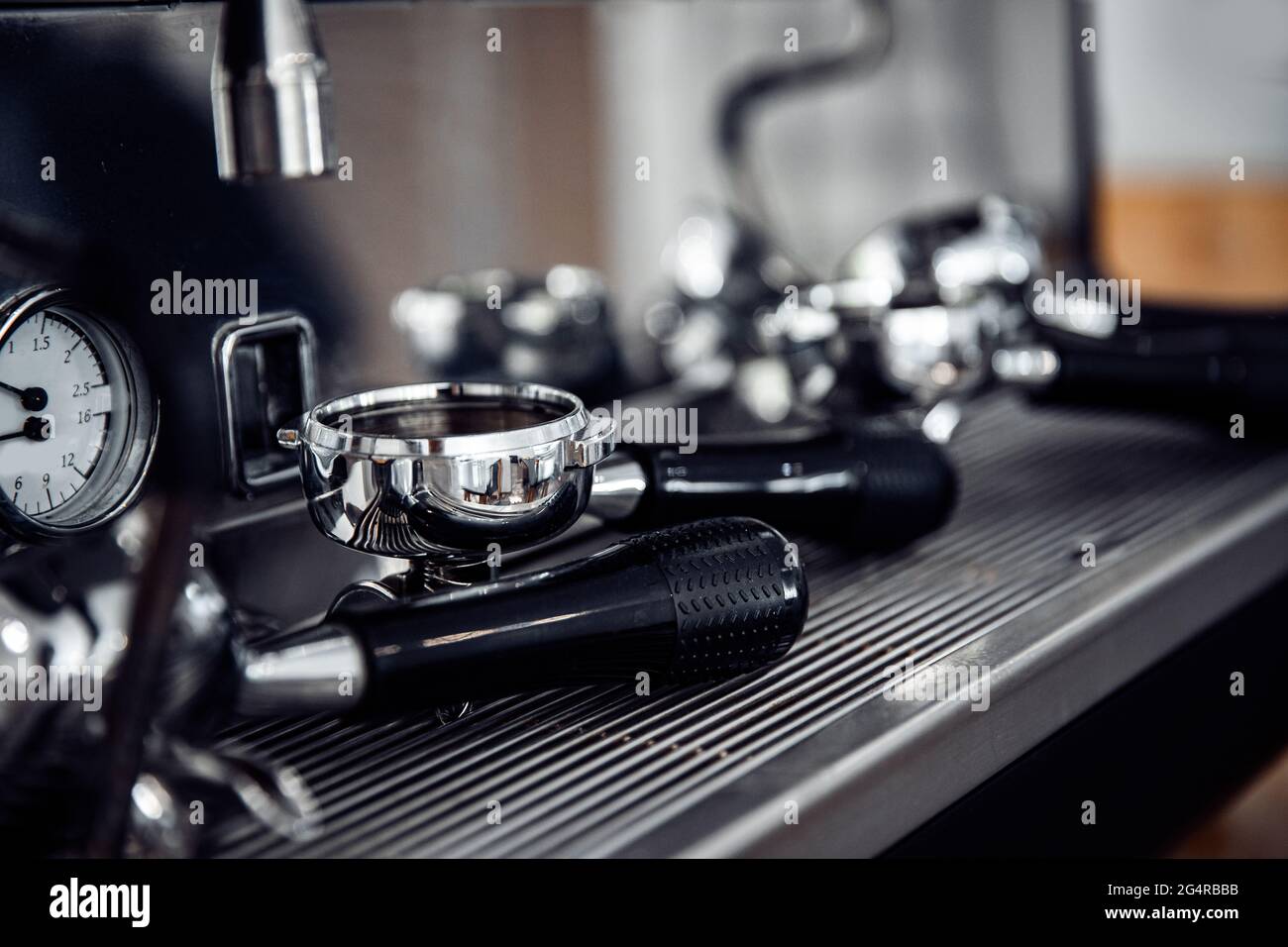 Concept repair and maintenance of automatic coffee machine, cleaning of