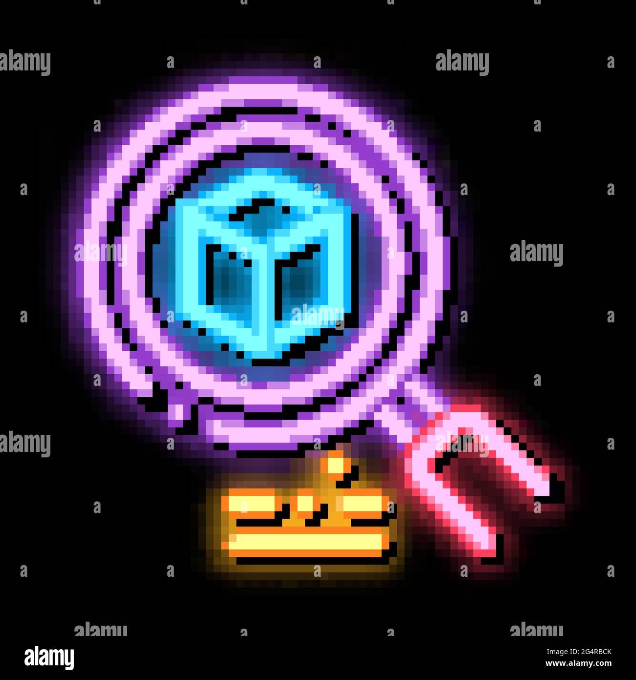 package tracking neon glow icon illustration Stock Vector Image & Art ...