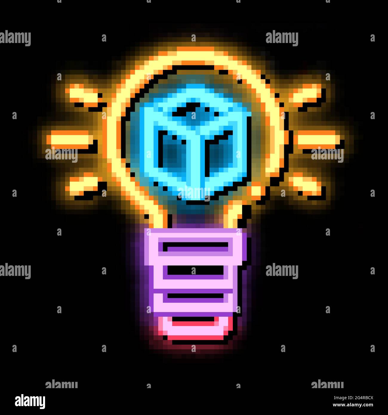 savvy parcel neon glow icon illustration Stock Vector Image & Art - Alamy