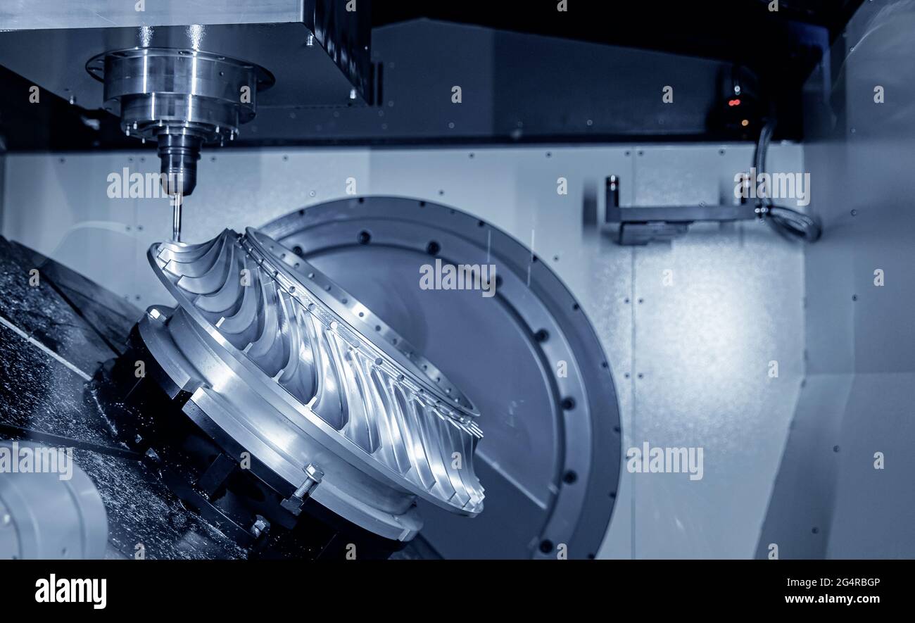 Metal machine tools industry. CNC turning milling factory processes ...