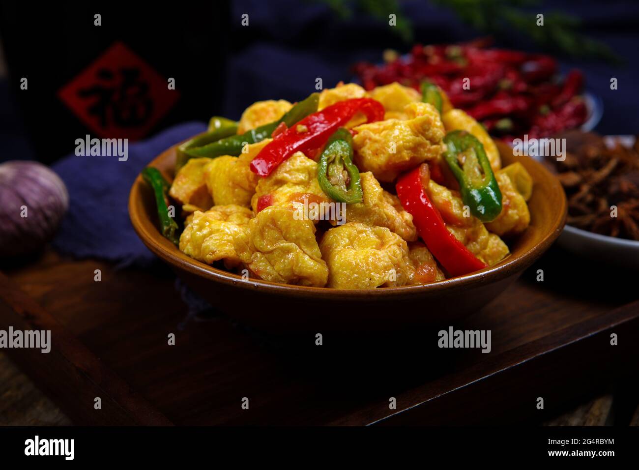 Oil Fried tofu Stock Photo Alamy
