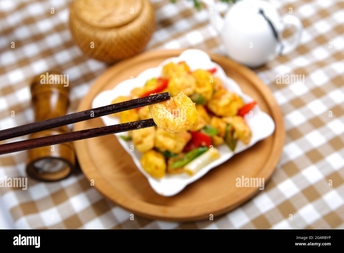 Oil Fried tofu Stock Photo Alamy