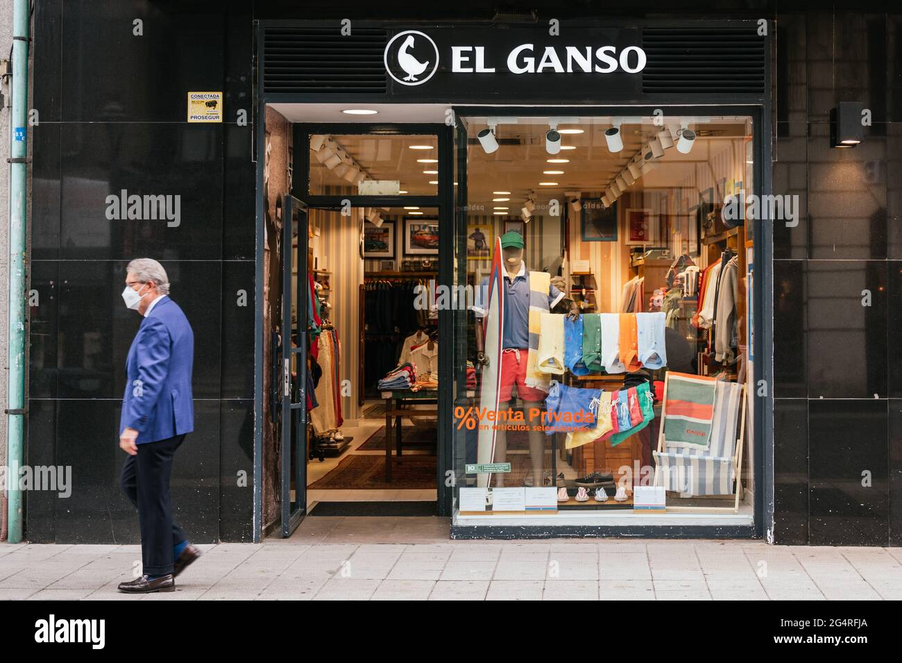 Valladolid, Spain - June 22, 2021: El Ganso Shop. Spanish cloth shop Stock  Photo - Alamy