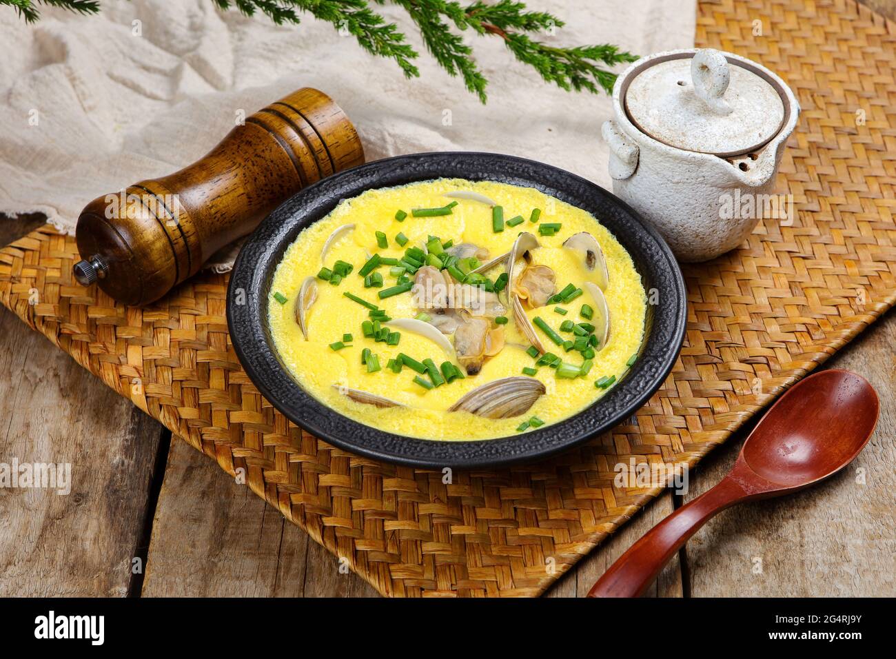 Clam steamed egg hires stock photography and images Alamy