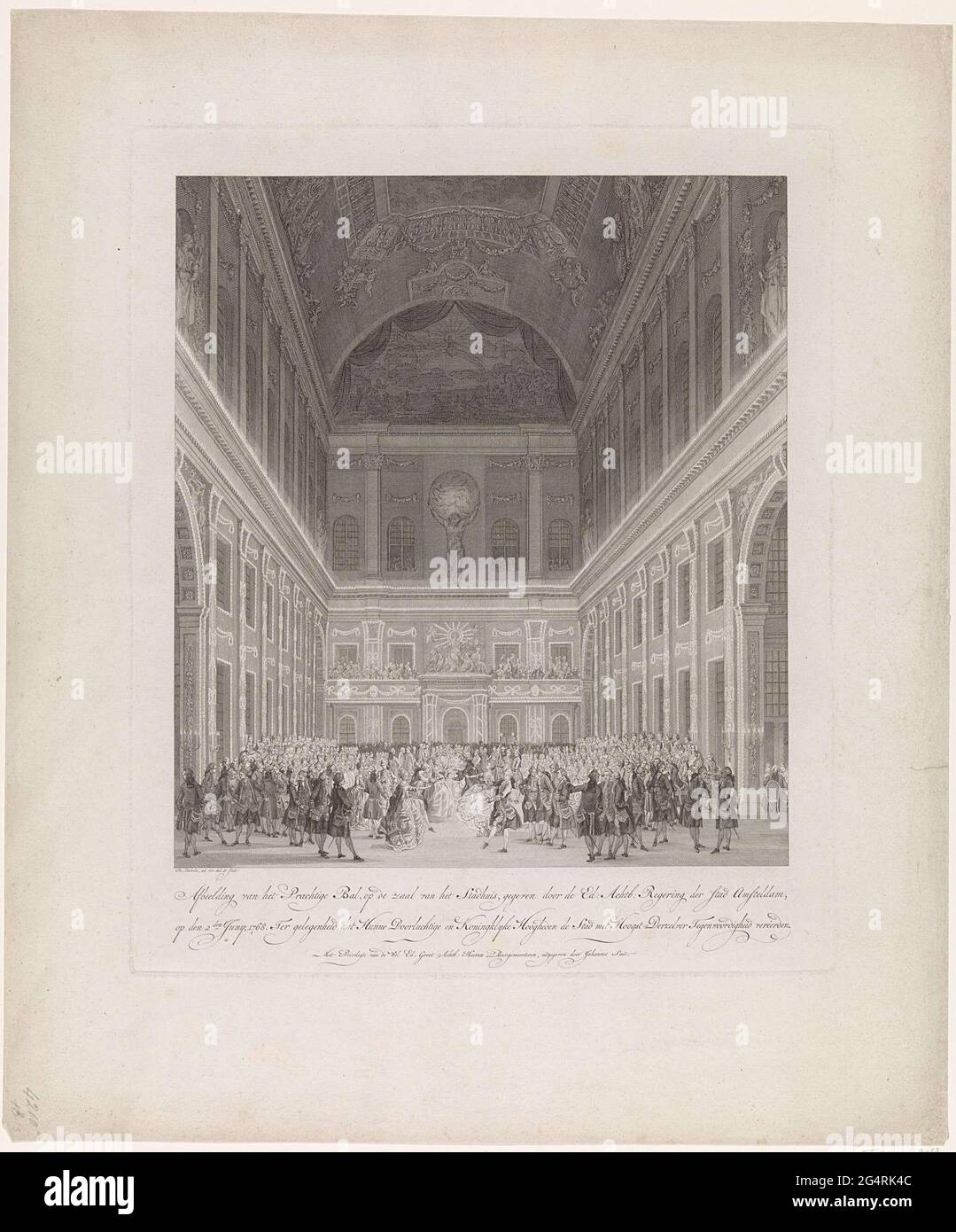 . The ball in the civilian hall of the Amsterdam town hall given by the
