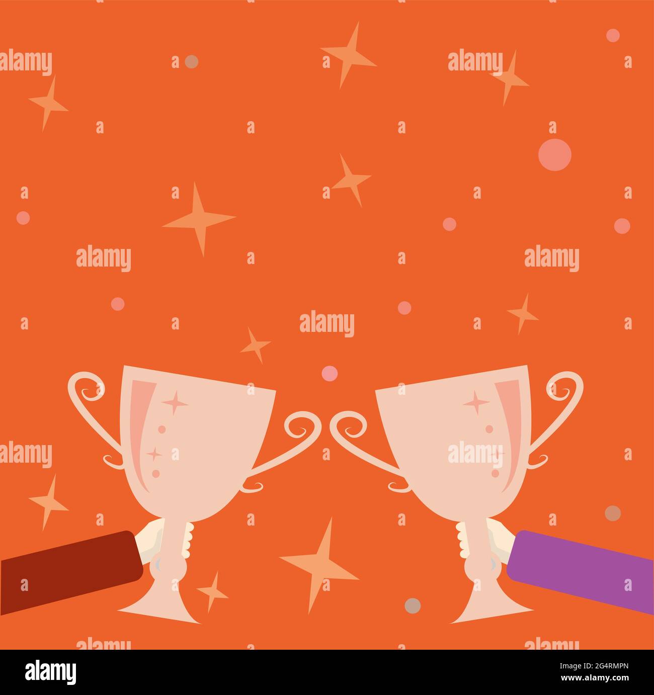 Abstract Victory Reward Ceremony Celebrating New Winner Concept