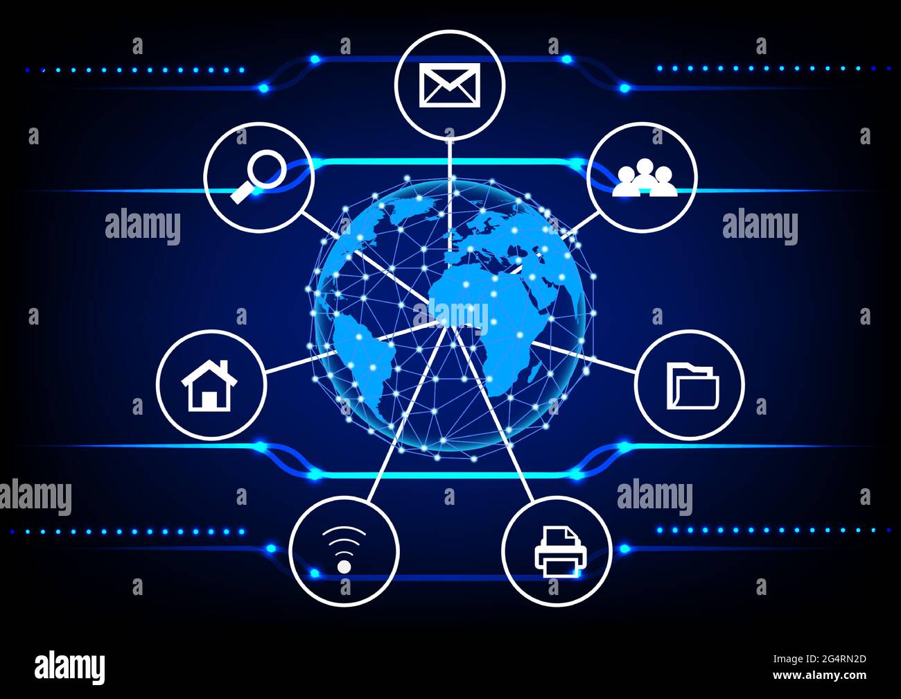 graphics diagram cloud computing concept infrastructure link access data management vector illustration Stock Vector