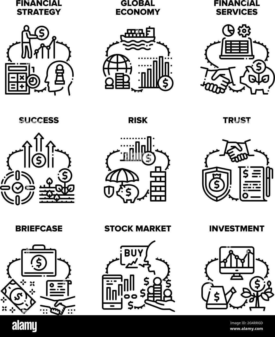 Calculating risk Stock Vector Images - Alamy