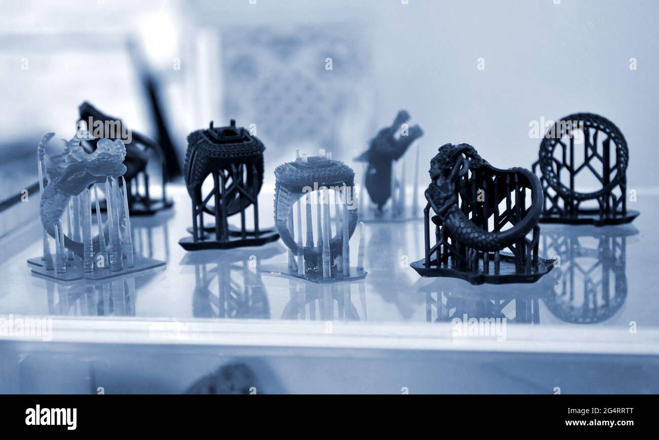 Objects photopolymer printed on a 3d printer Stock Photo - Alamy