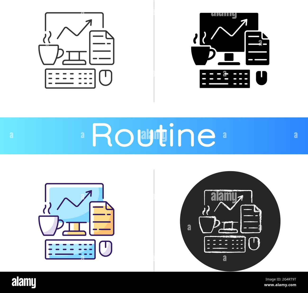 Computer office icon Stock Vector