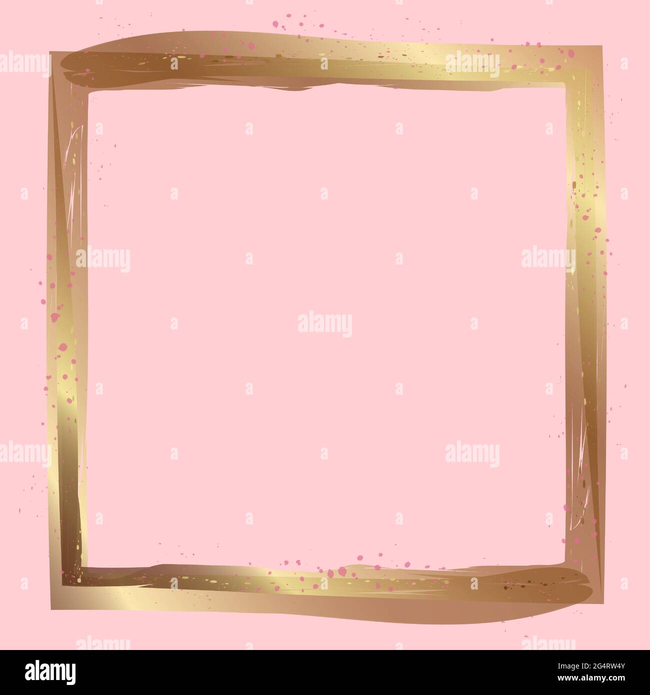 Gold vintage square frame foil hires stock photography and images Alamy
