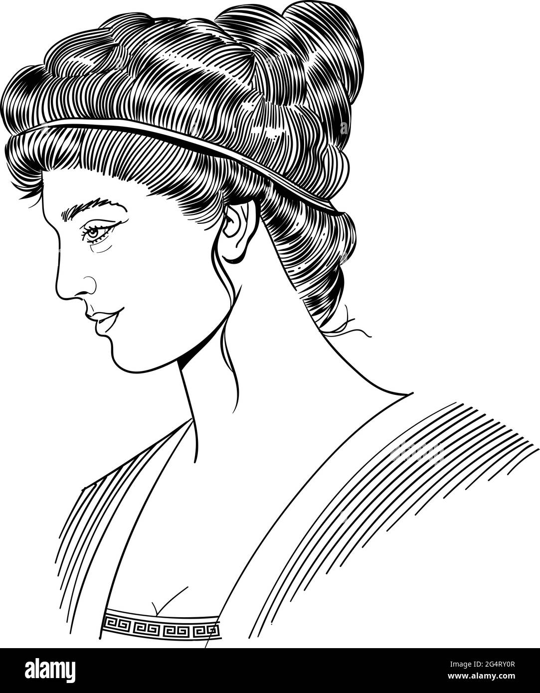 Ancient greek philosopher Hypatia Stock Vector