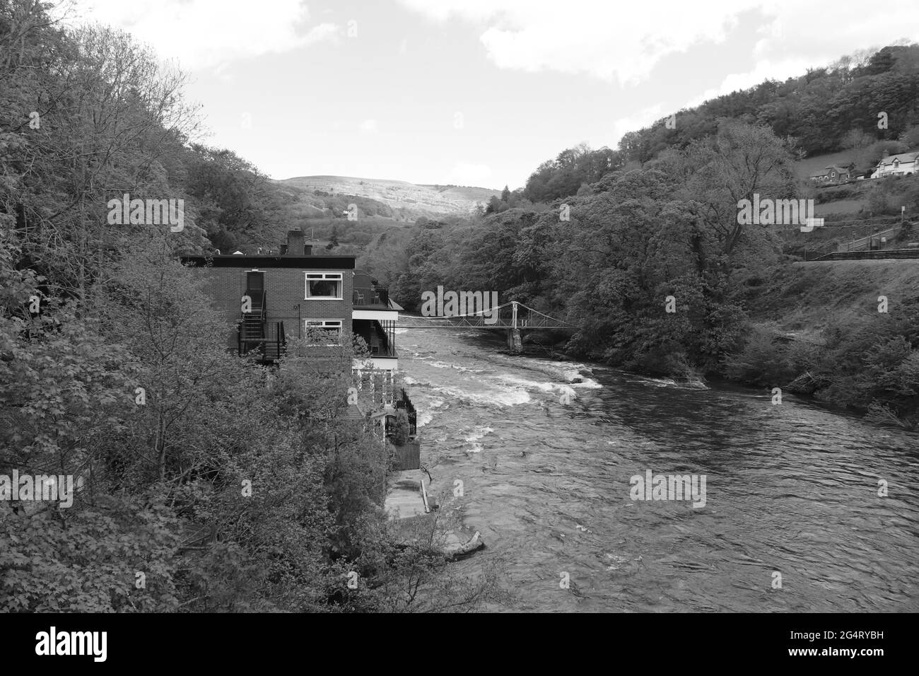 Berwyn railway station and viaduct Llangollen North Wales Stock Photo Alamy