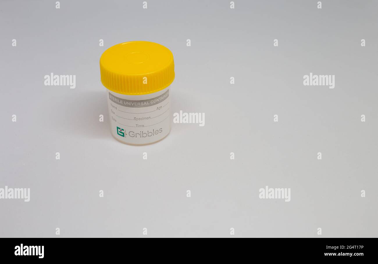 KUALA LUMPUR, MALAYSIA Jun 12, 2021 Empty urine bottle for urine