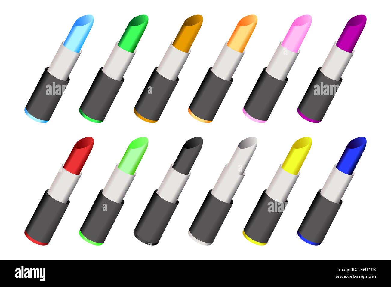 Lipstick, Set of Colorful lipstick Stock Photo Alamy