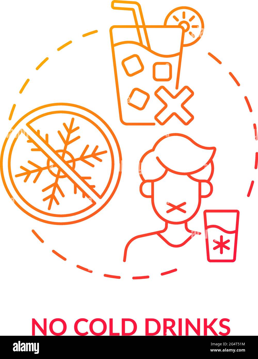 No cold drinks concept icon Stock Vector Image & Art Alamy