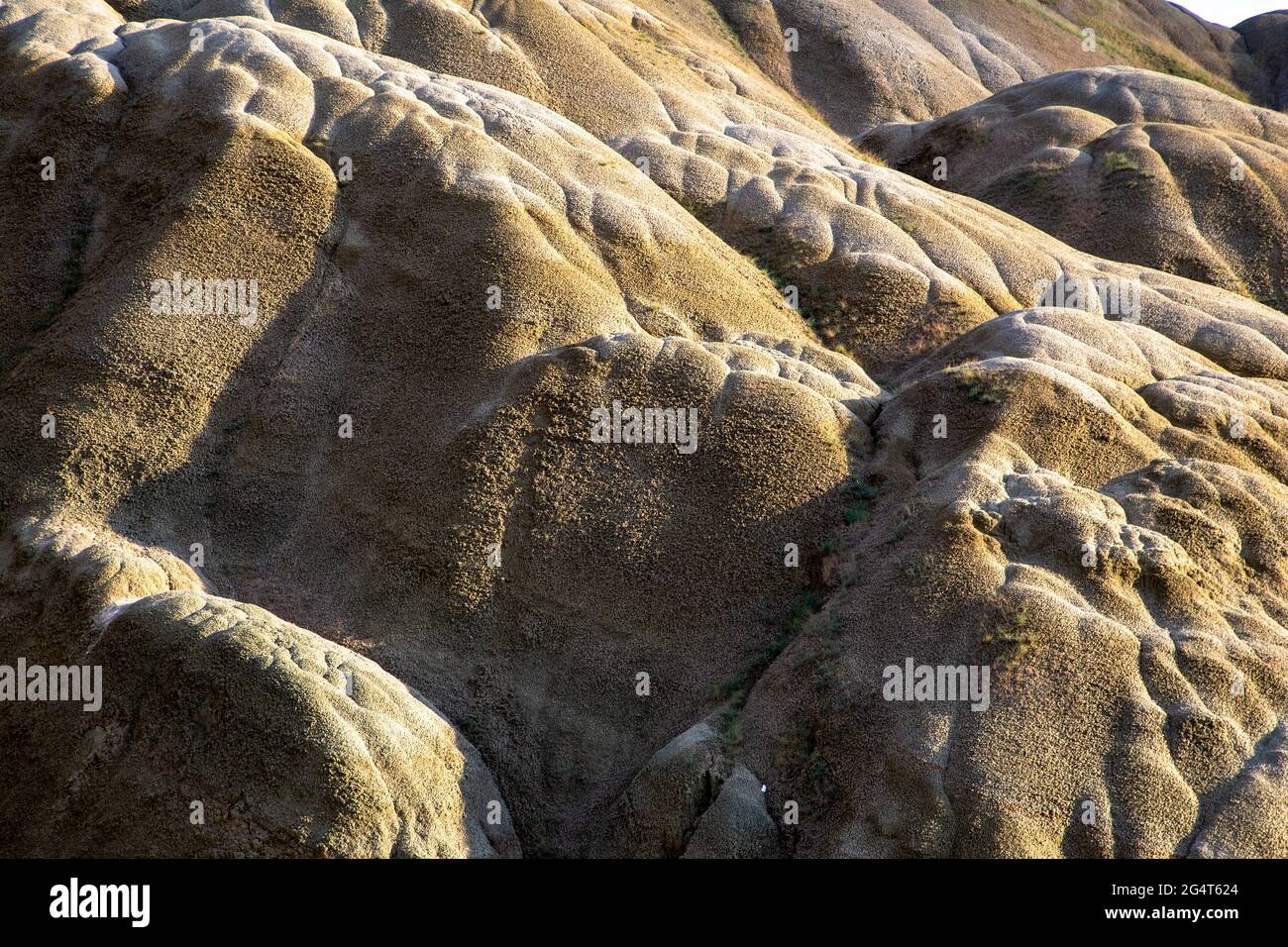 Natural pattern view with geological landforms.Nallihan,Turkey Stock Photo