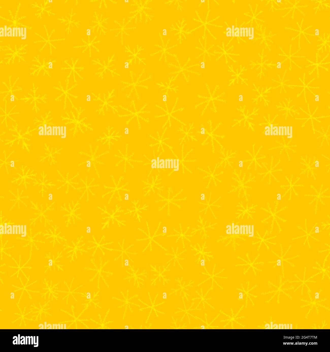 Hand Drawn gold Snowflakes Christmas Seamless Pattern. Subtle Flying ...