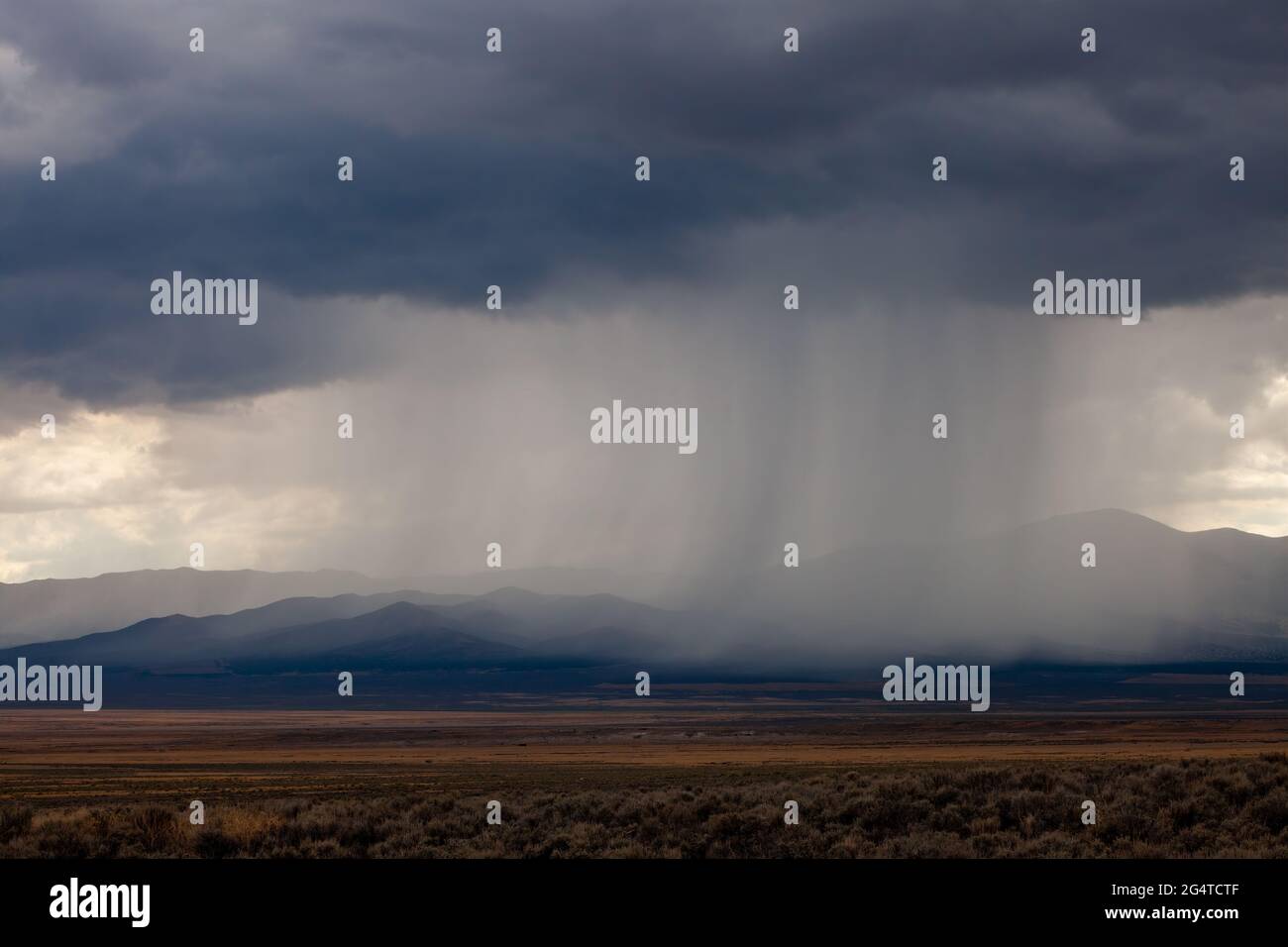 Downpour, Tooele County, Utah Stock Photo