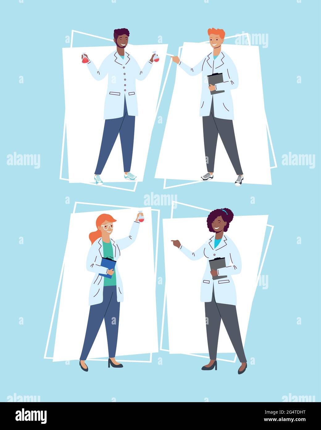 laboratory workers staff characters Stock Vector Image & Art Alamy