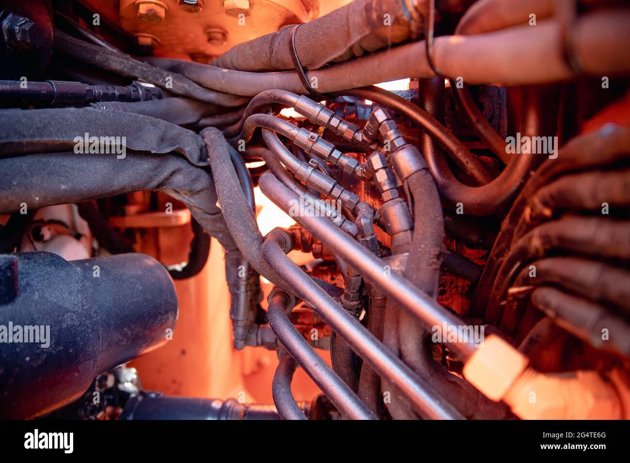 Hydraulic machine components hires stock photography and images Alamy