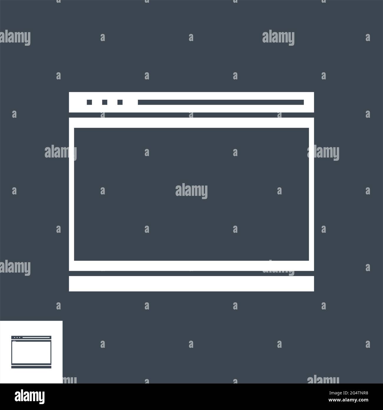 Web Page Vector Glyph Icon Stock Vector Image & Art - Alamy