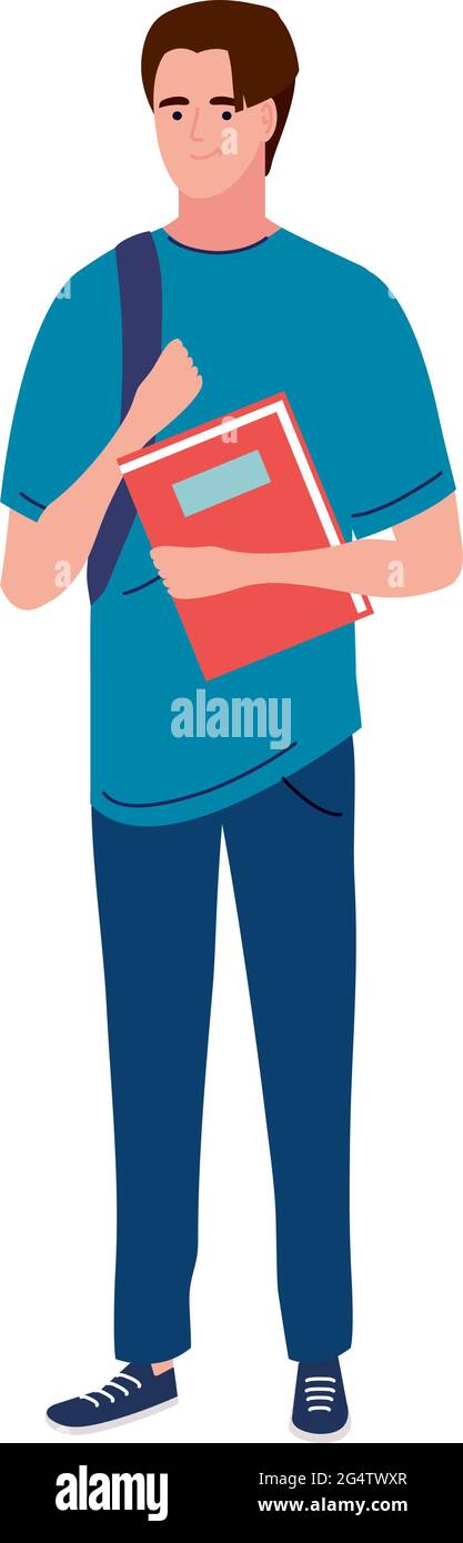 student young man Stock Vector Image & Art - Alamy