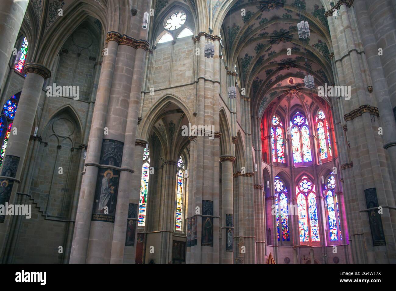 Interior of cathedral in Trier, Germany Stock Photo Alamy